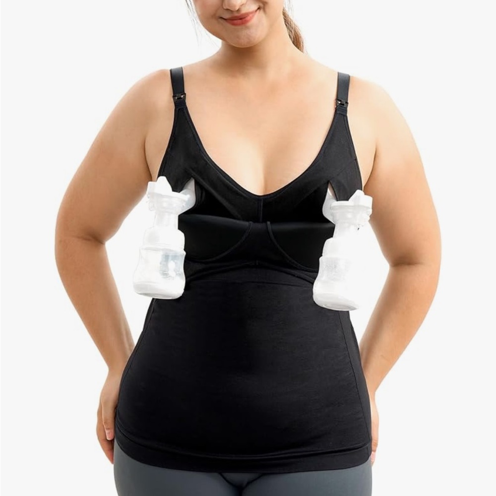 Momcozy Black Nursing/Pumping Tank Top